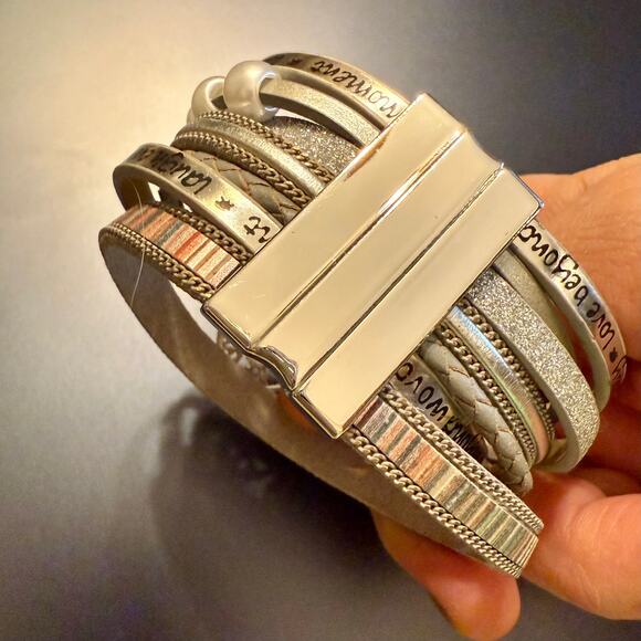 4 for $20 Sale-Tree of Life Inspirational Layered Leather Wrap Bracelet - Picture 5 of 8